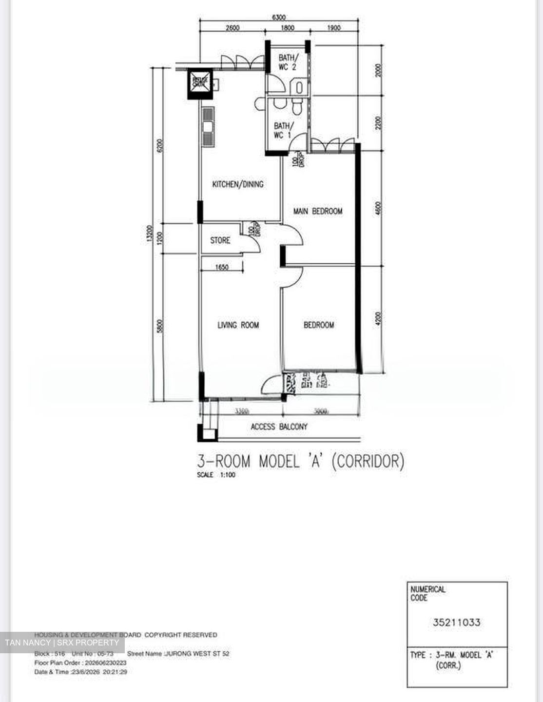 Blk 516 Jurong West Street 52 (Jurong West), HDB 3 Rooms #574479031